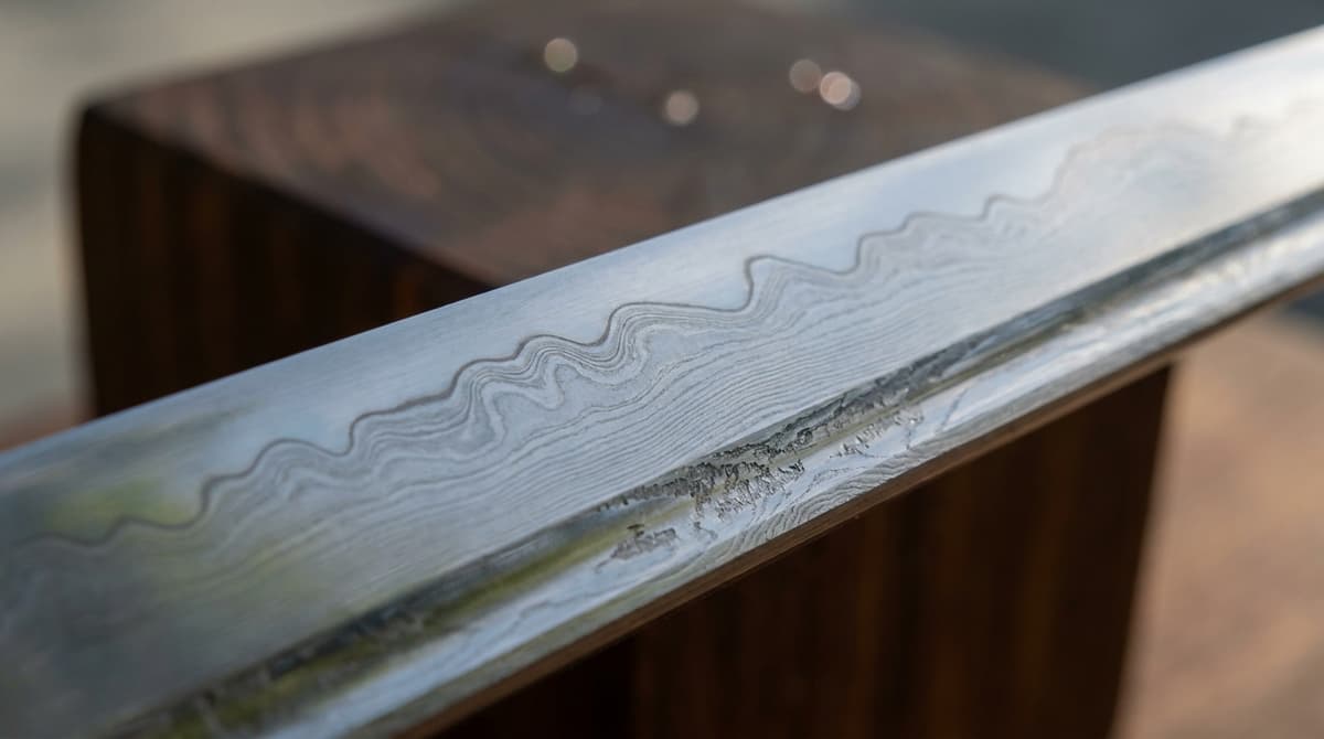 Détail de surface : motifs de damas au rendu réaliste.