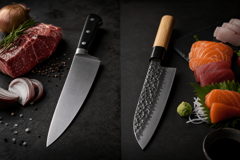 Couteau japonais ou occidental : le vrai match du chef
