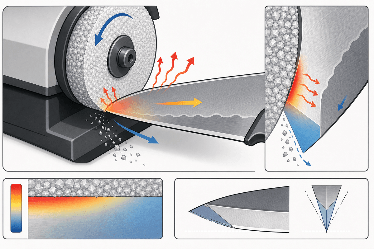 Schéma des mécanismes : abrasion, friction et chaleur